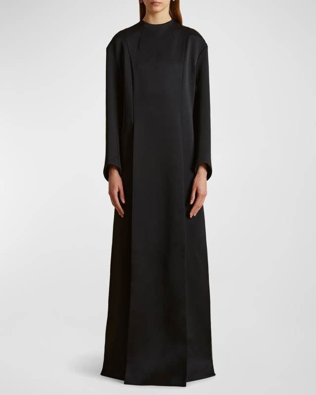 Clete Crepe Maxi Dress