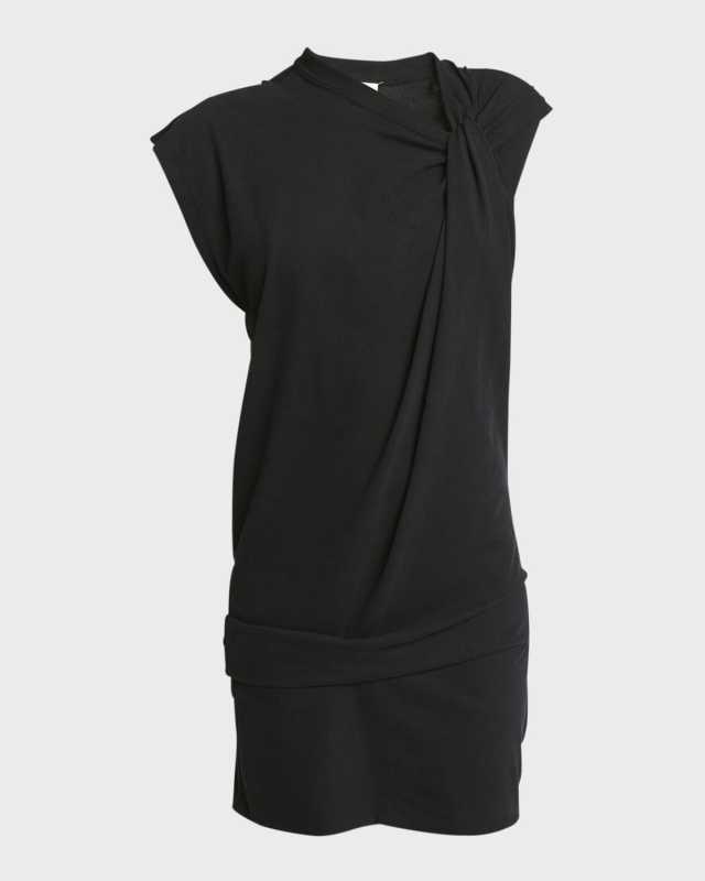 Leany Twisted Mini T-Shirt Dress