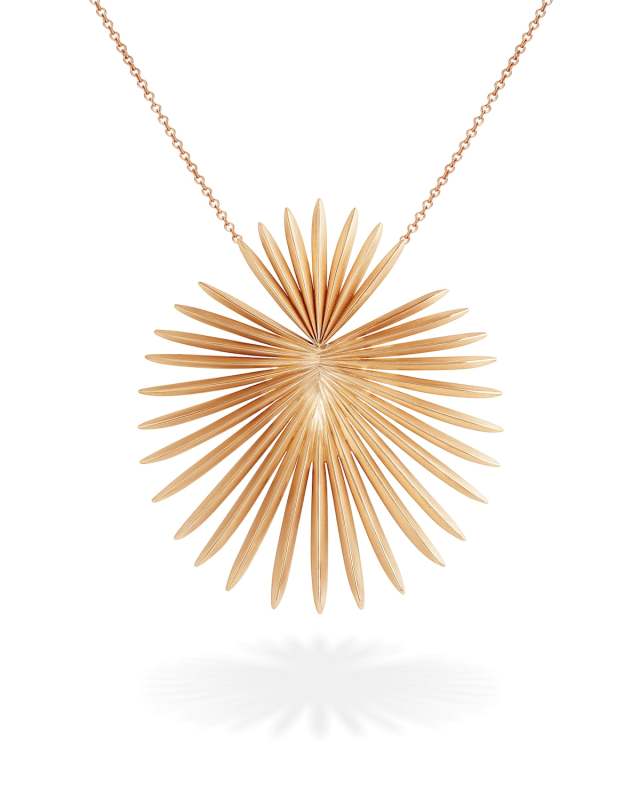 Palma Pendant Necklace in 18K Rose Gold