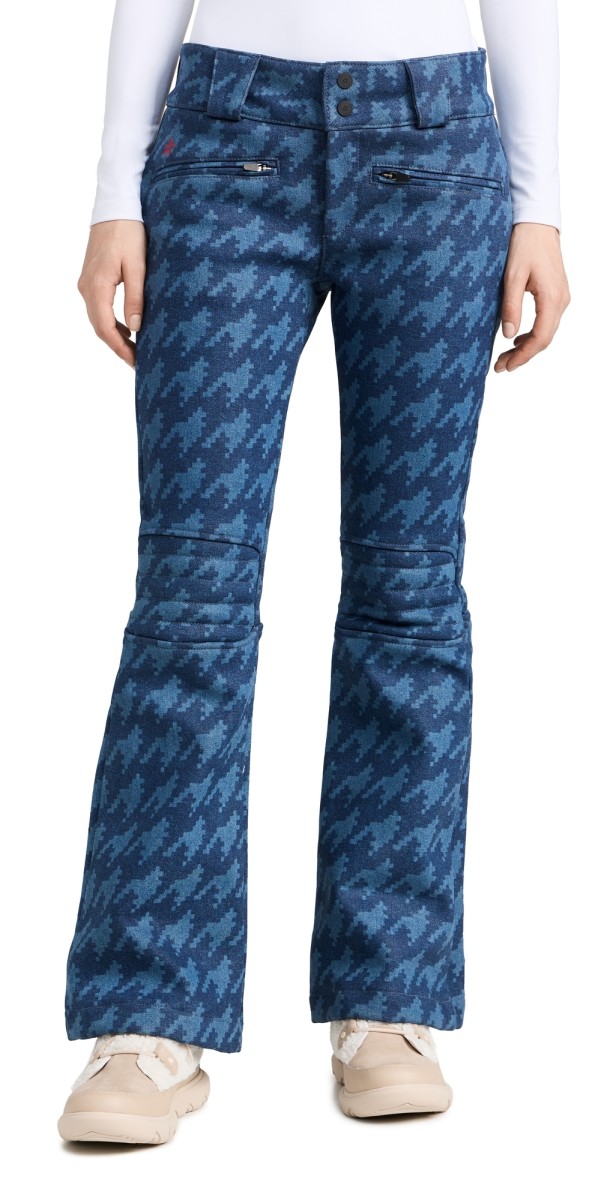 Perfect Moment PM x DL1961 Denim Aurora Flare Ski Pants houndstooth mid
