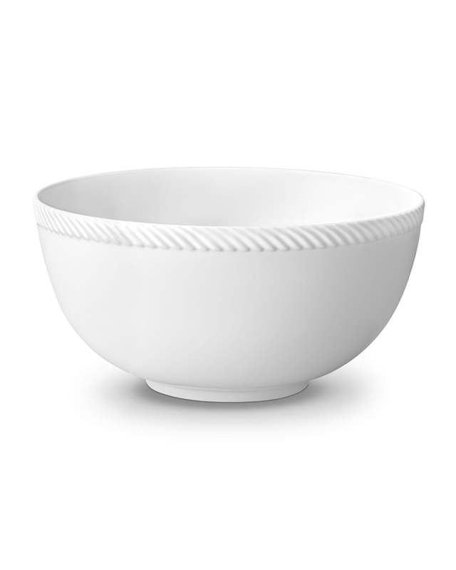 Corde Large Bowl, White