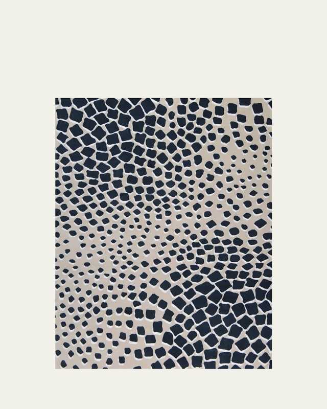 Giraffe Dusk Hand-Knotted Rug, 6' x 9'