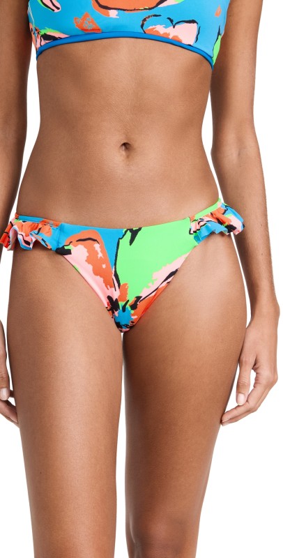 Maaji Water Flower Kali Bikini Bottoms Blue