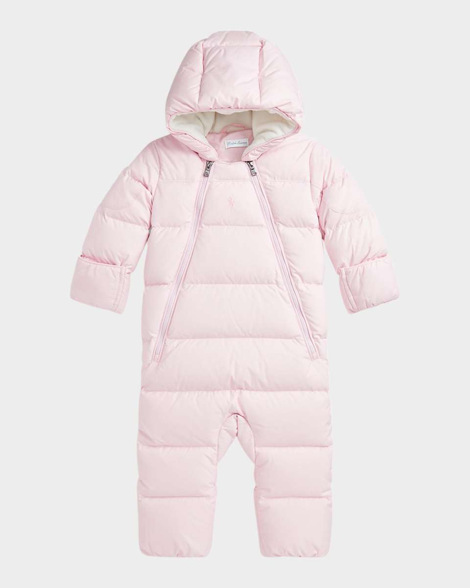 Girl's Puffer Bunting Suit, Size 3M-9