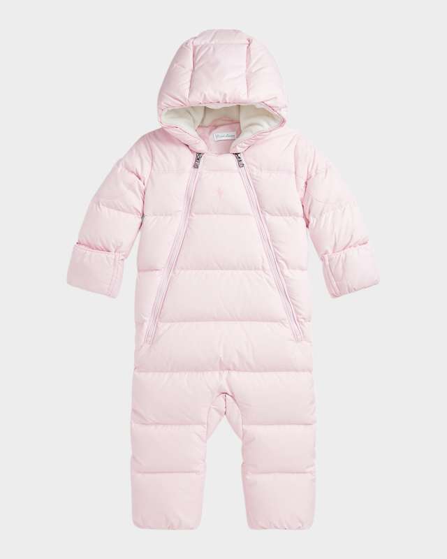 Girl's Puffer Bunting Suit, Size 3M-9