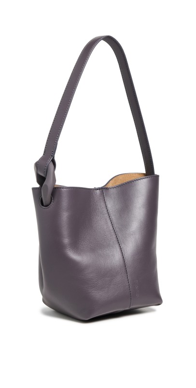 JW Anderson The JWA Corner Small Bucket Bag Deep Mauv