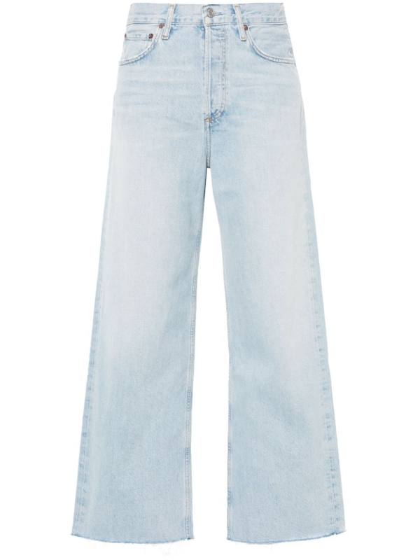 Ren whiskering-effect jeans