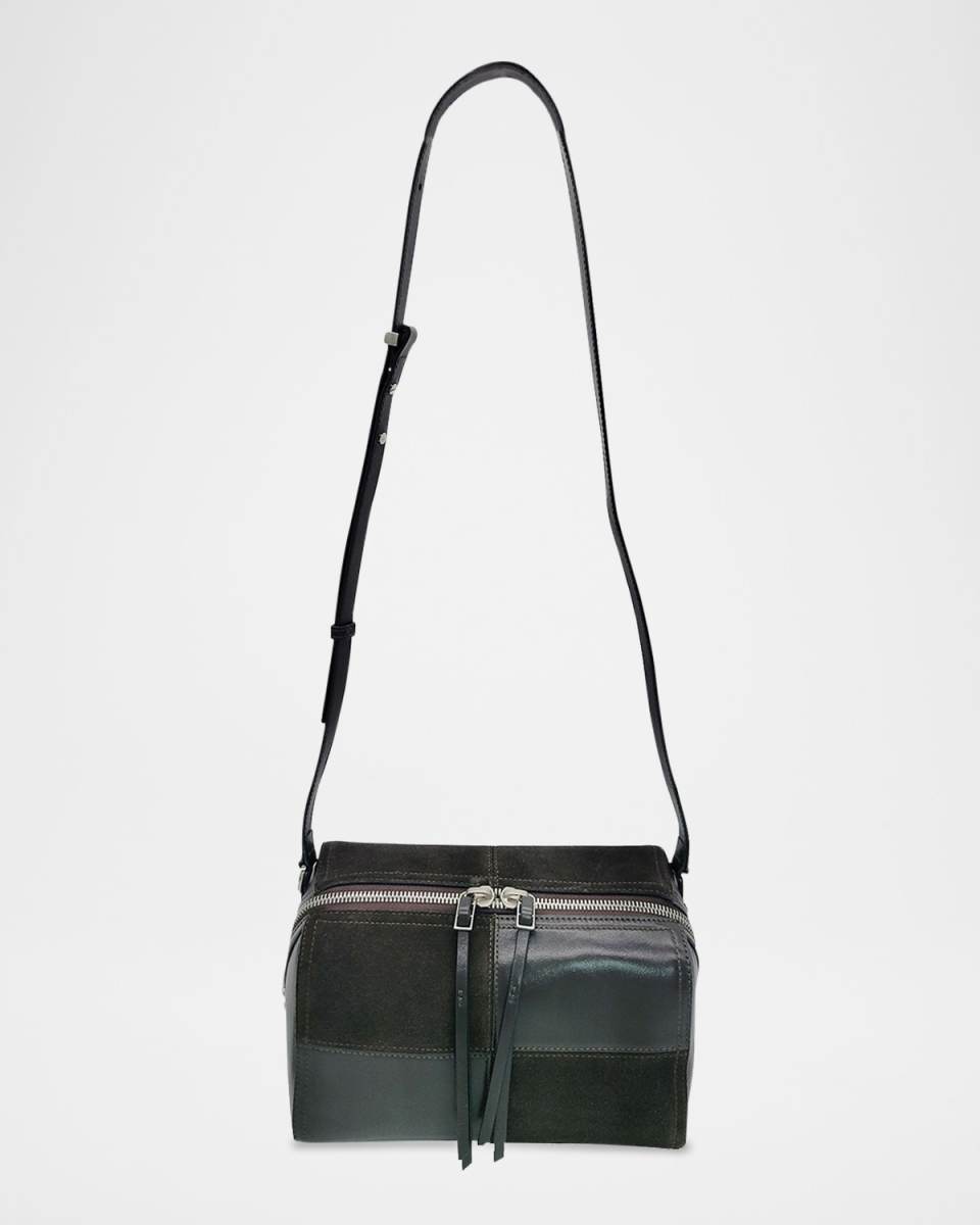 Diner Medium Patchwork Suede & Leather Crossbody Bag