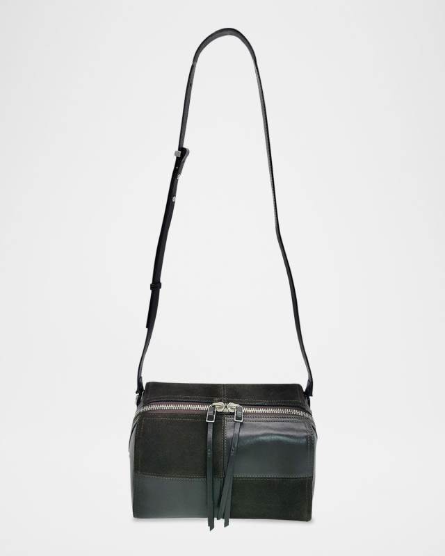 Diner Medium Patchwork Suede & Leather Crossbody Bag
