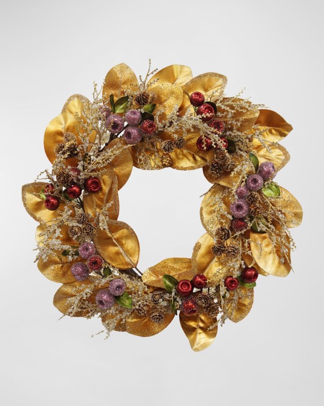 Golden Jewel Berry Wreath