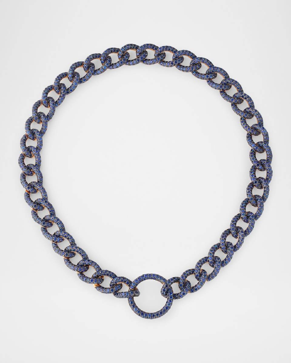 Catene 18K Rose Gold Sapphire Necklace