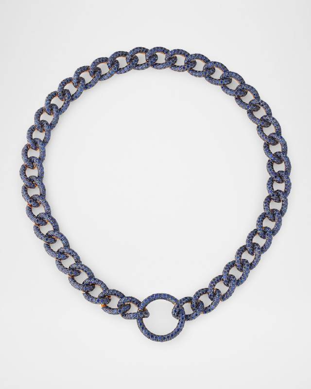 Catene 18K Rose Gold Sapphire Necklace