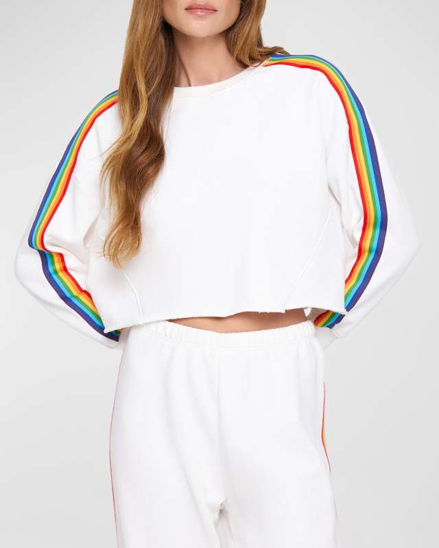 Rainbow Cropped Pullov