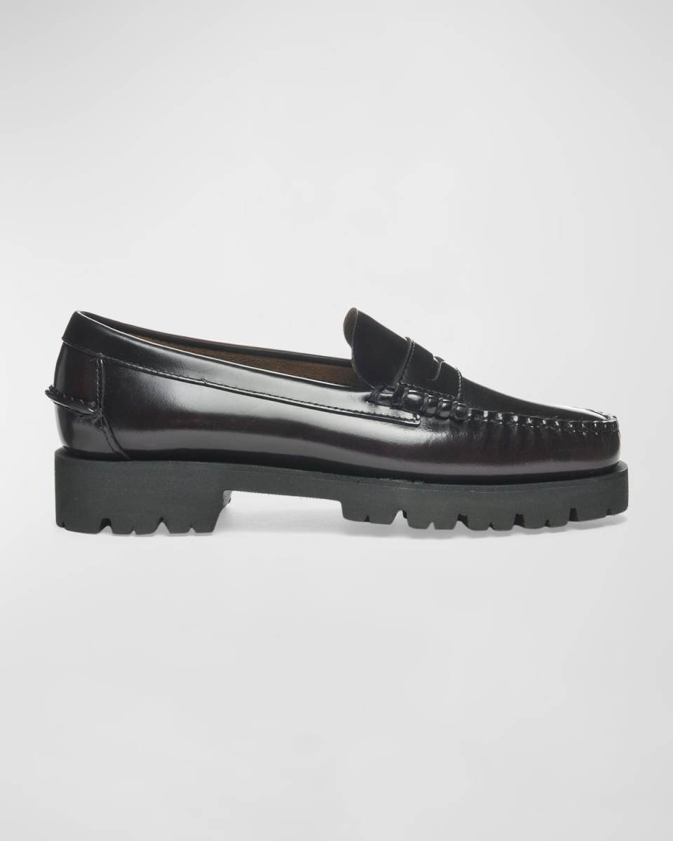 Dan Casual Lug-Sole Penny Loafers