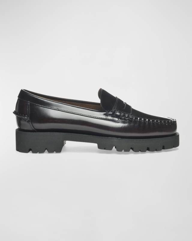 Dan Casual Lug-Sole Penny Loafers