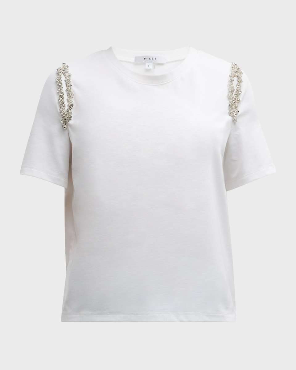 Avril Crystal Trim T-Shirt