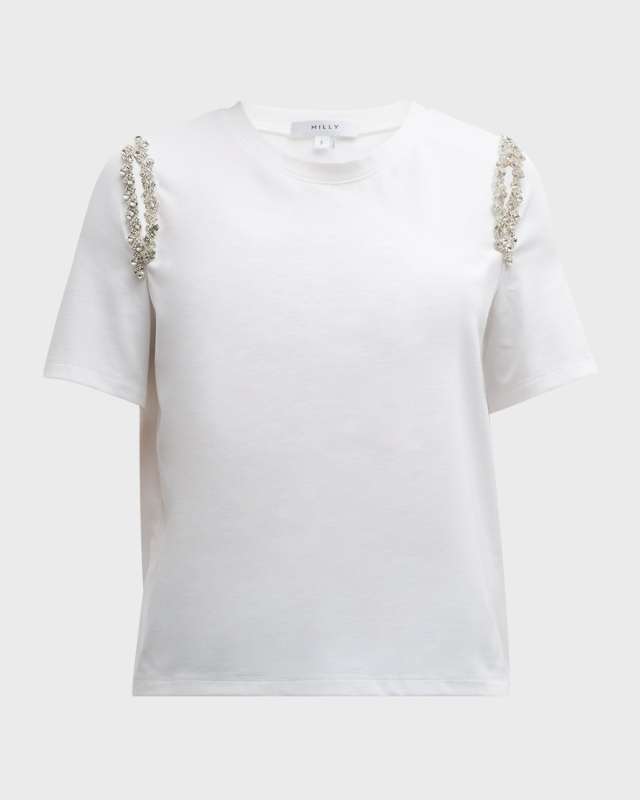 Avril Crystal Trim T-Shirt