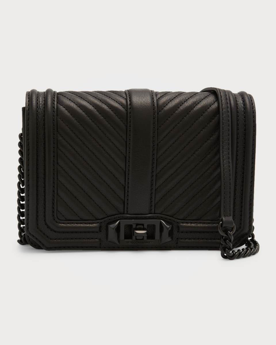Love Small Chevron-Quilted Crossbody Bag