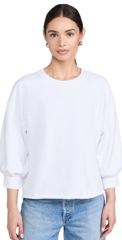 perfectwhitetee Nial Fleece Pullover White