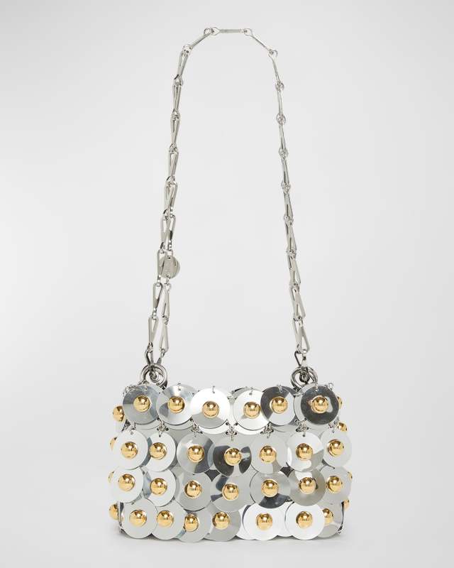 Sac a Main Disc Studded Shoulder Bag