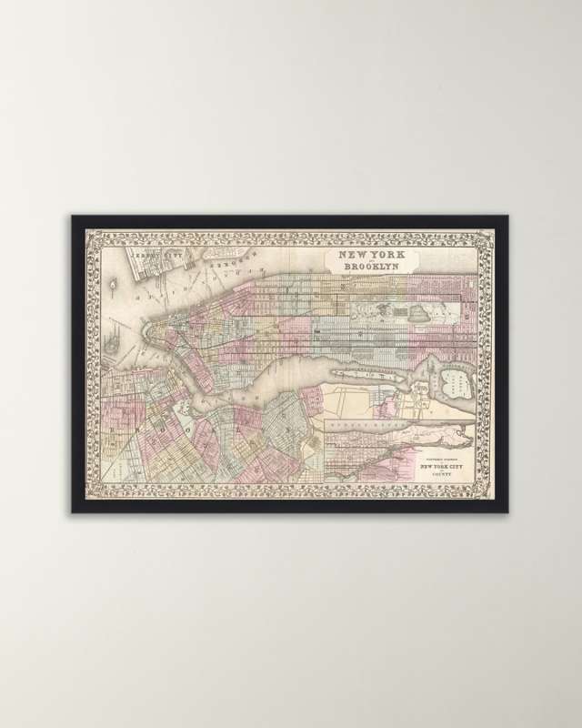 Vintage Map of New York