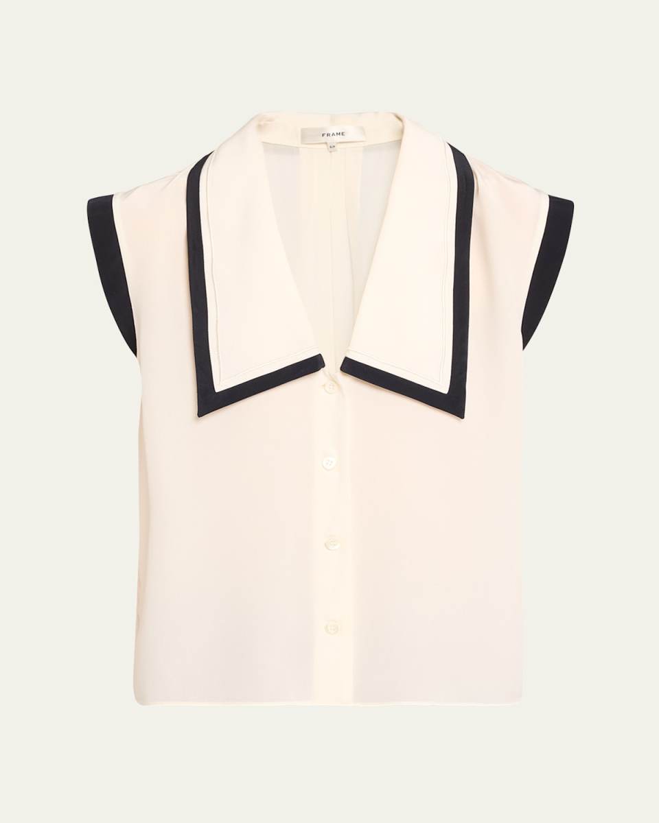 Sleeveless Sailor Blous