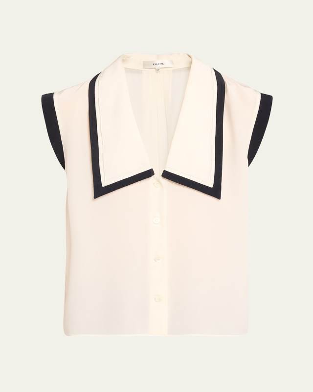 Sleeveless Sailor Blous