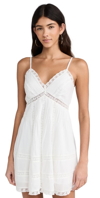 LoveShackFancy Docila Dress White