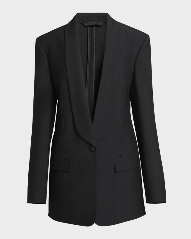 Fitted Shawl Wool Jacket