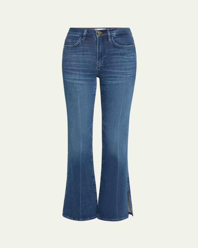 Le Easy Flare Side Slit Jeans