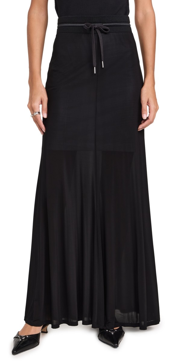 Helmut Lang Pull On Skirt Black