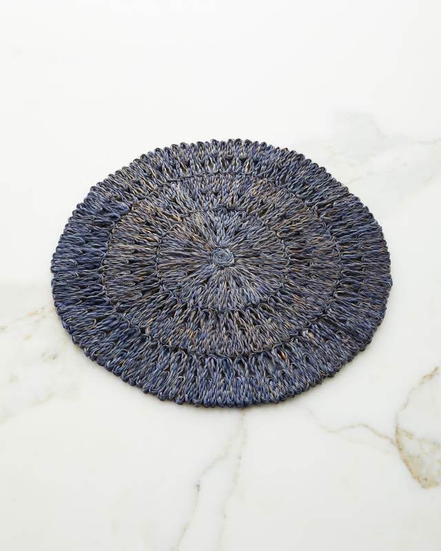Straw Loop Placemat - Delft Blue