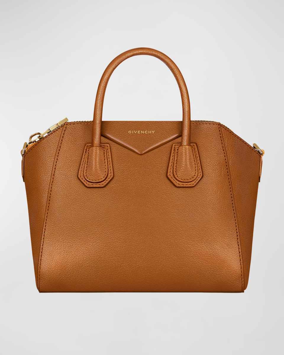 Antigona Small Top-Handle Bag in Shiny Tumbled Leather