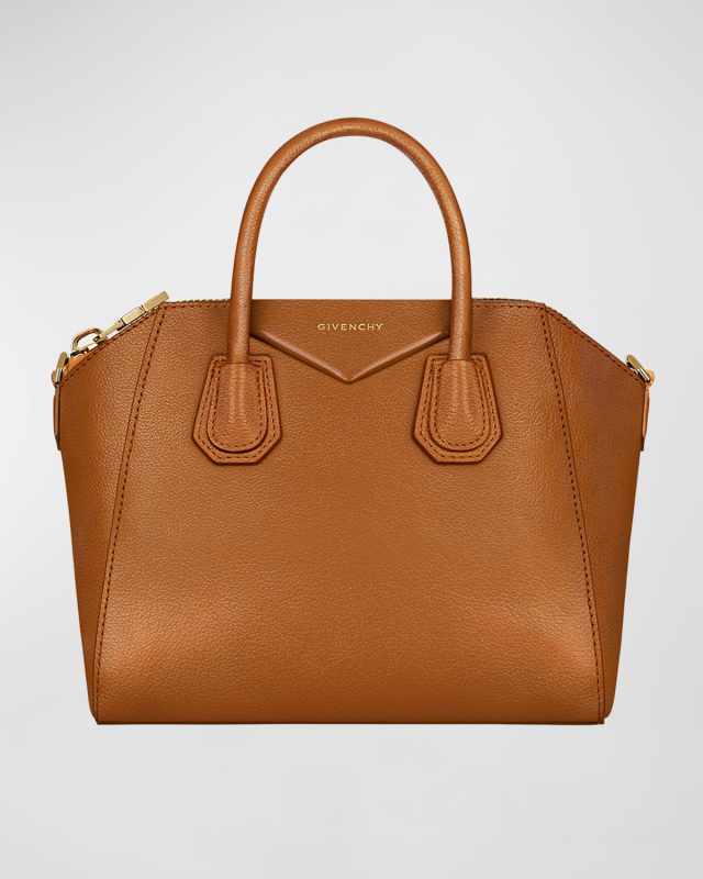 Antigona Small Top-Handle Bag in Shiny Tumbled Leather