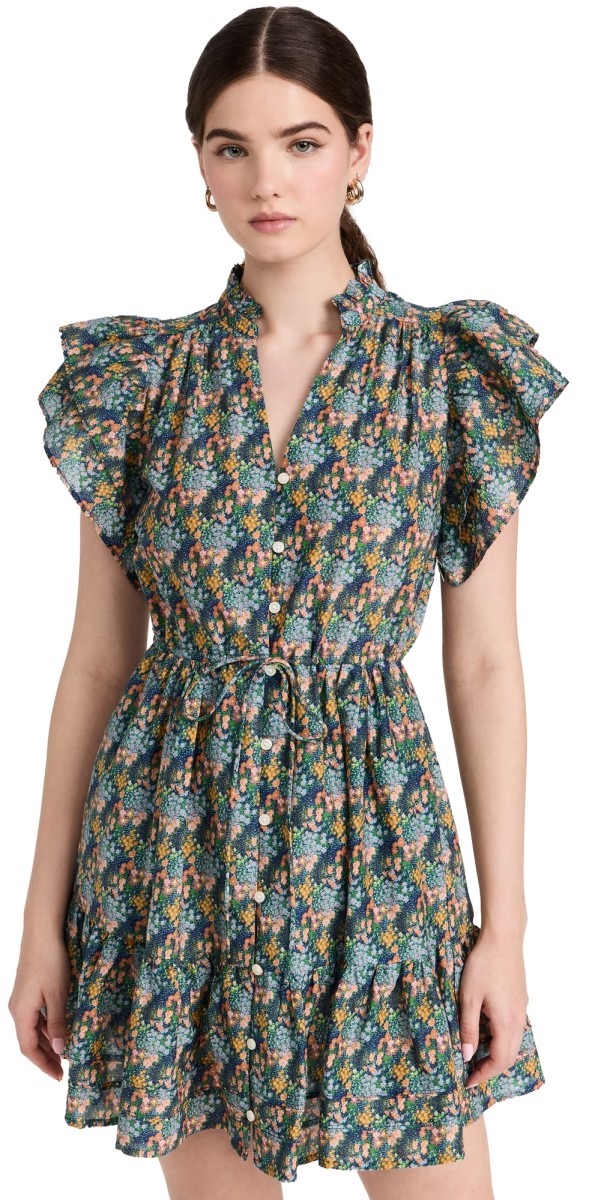 Birds of Paradis Iris Dress Celestial Cluster