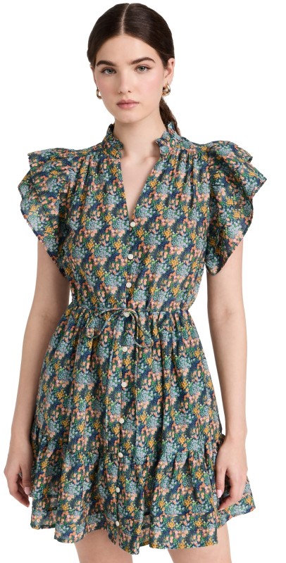 Birds of Paradis Iris Dress Celestial Cluster