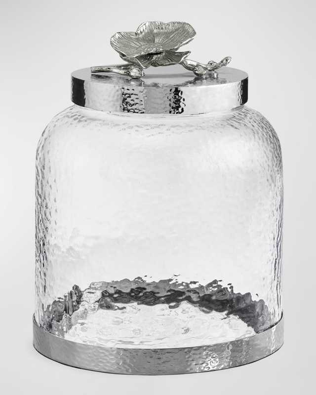 White Orchid Cookie Jar