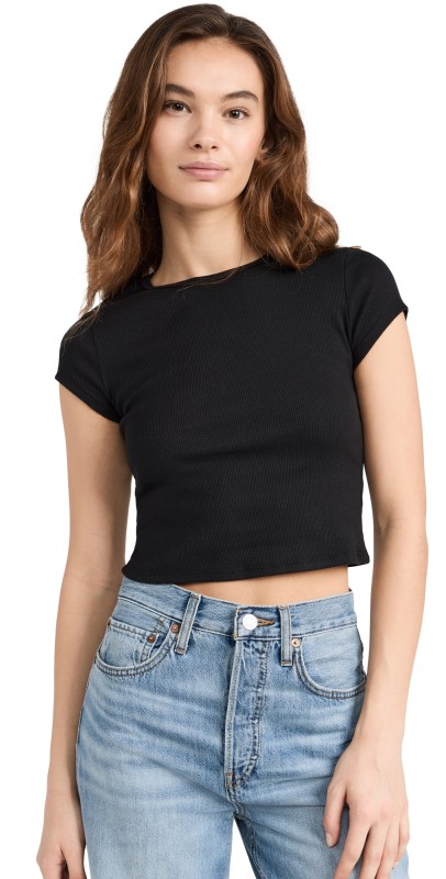 Reformation Muse Tee Black