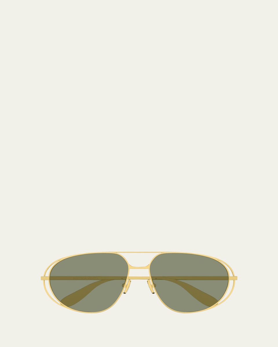 Cutout Metal Aviator Sunglasses