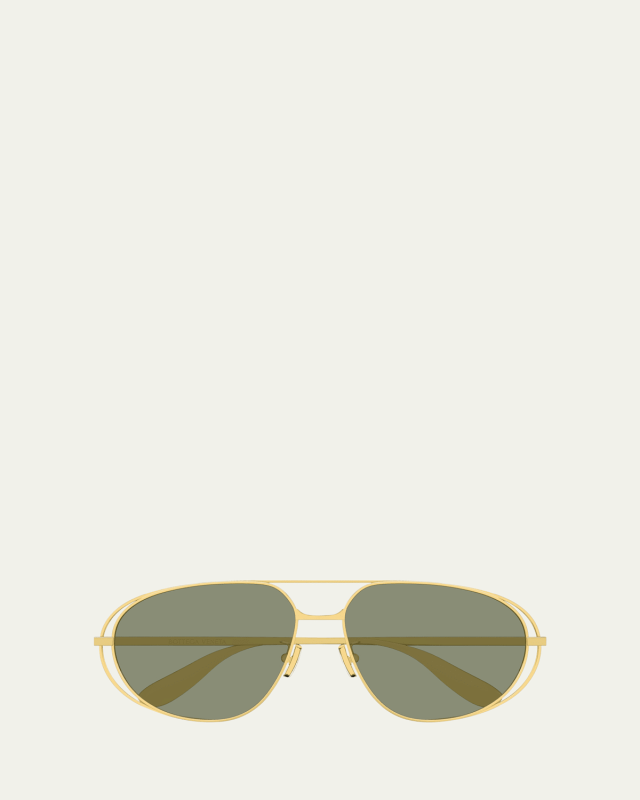 Cutout Metal Aviator Sunglasses