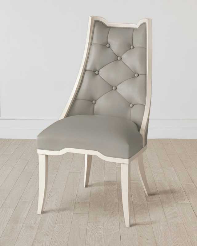Logan Antique White/Chesterfield Gray Dining Chair