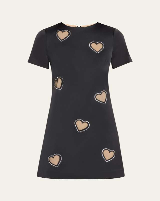Clyde Embellished Cap-Sleeve Shift Dress