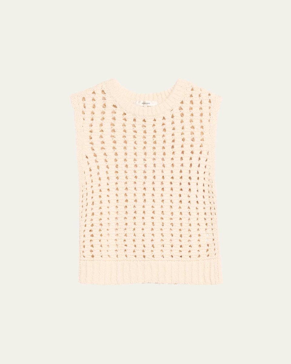 Tape Yarn Sweater Vest
