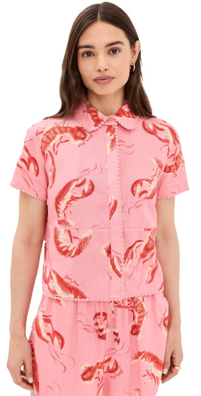 FARM Rio Lobsters Shirt Lobsters Pink