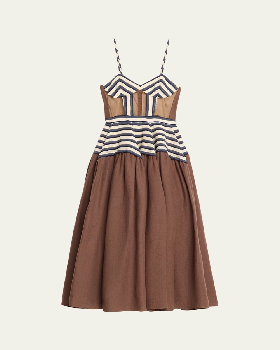 Golden Afternoon Midi Dress