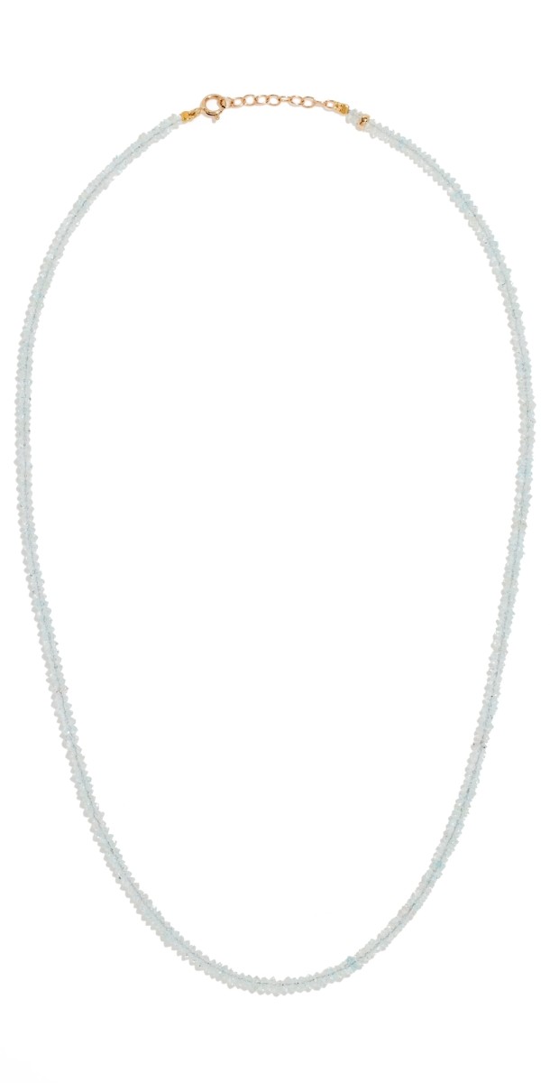 JIA JIA March Aquamarine Beaded Necklace Aquamar