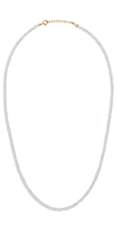 JIA JIA March Aquamarine Beaded Necklace Aquamar