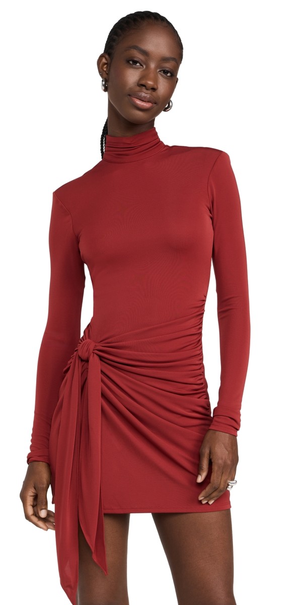 Cinq à Sept Long Sleeve Andie Dress Rosewood