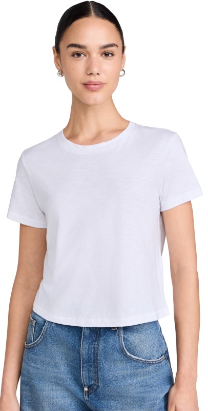 Madewell Bella Tee Slub Jet Black