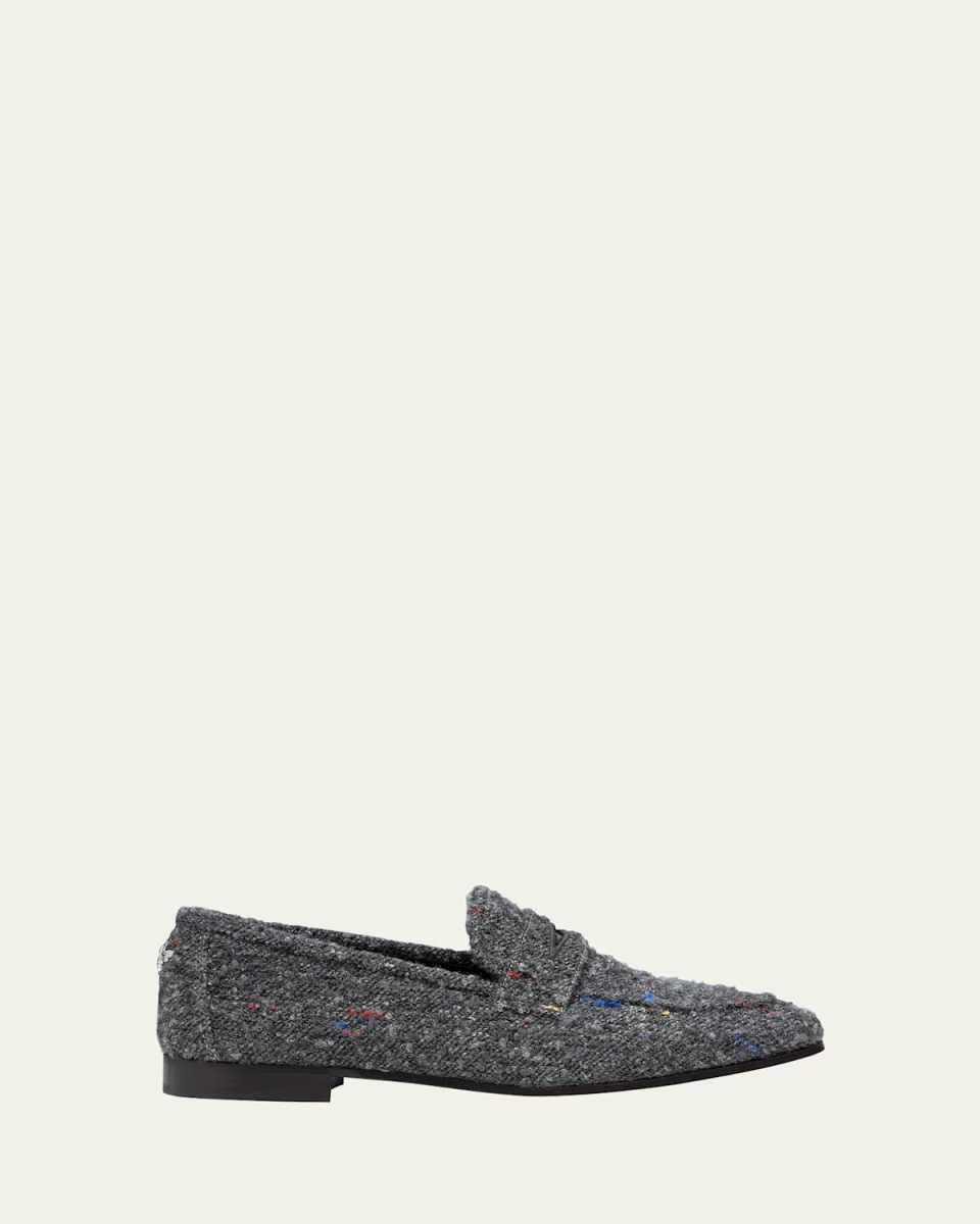 Flaneur Wooly Penny Loafers